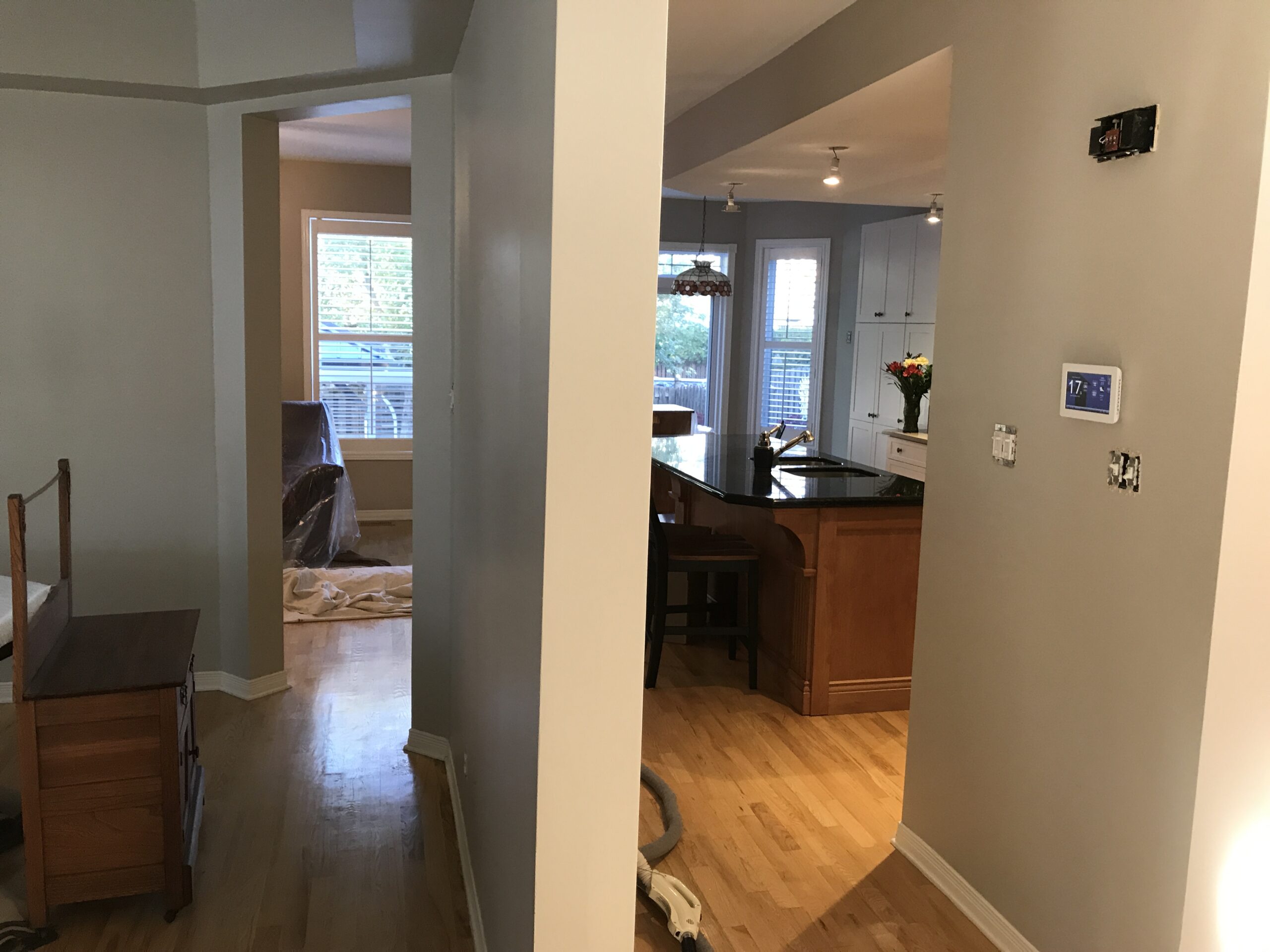 Finished condo interior painting