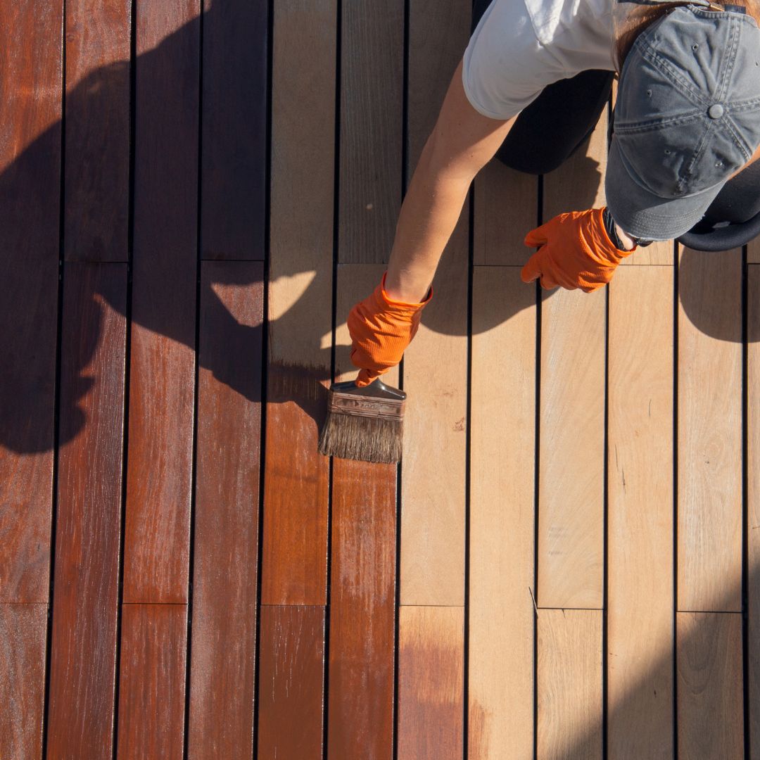 Deck staining services in Ottawa